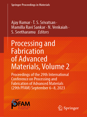 cover image of Processing and Fabrication of Advanced Materials, Volume 2